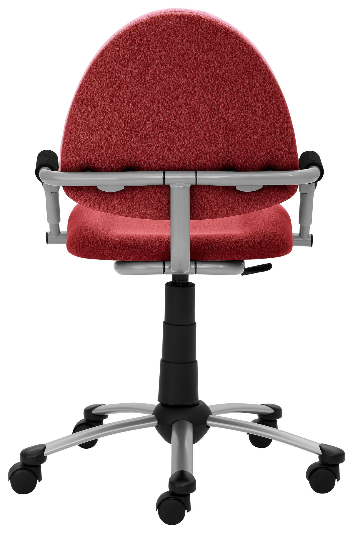 JUGENDDREHSTUHL  in Rosa, Rot  - Rot/Rosa, Basics, Textil/Metall (58,5/80-93/60cm) - Stylife