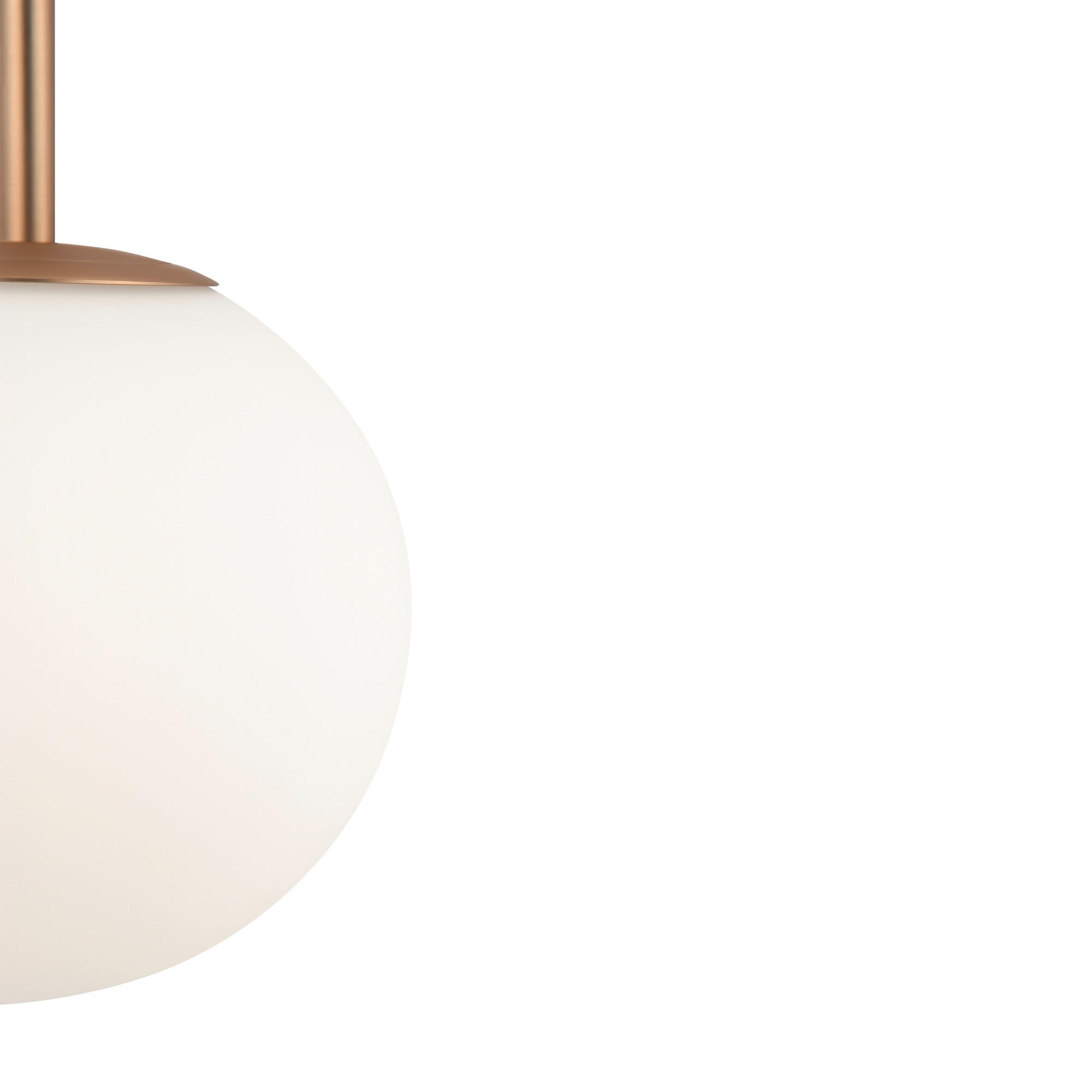 PENDELLEUCHTE 18/180 cm    - Weiss/Goldfarben, Trend, Glas/Metall (18/180cm) - MAYTONI