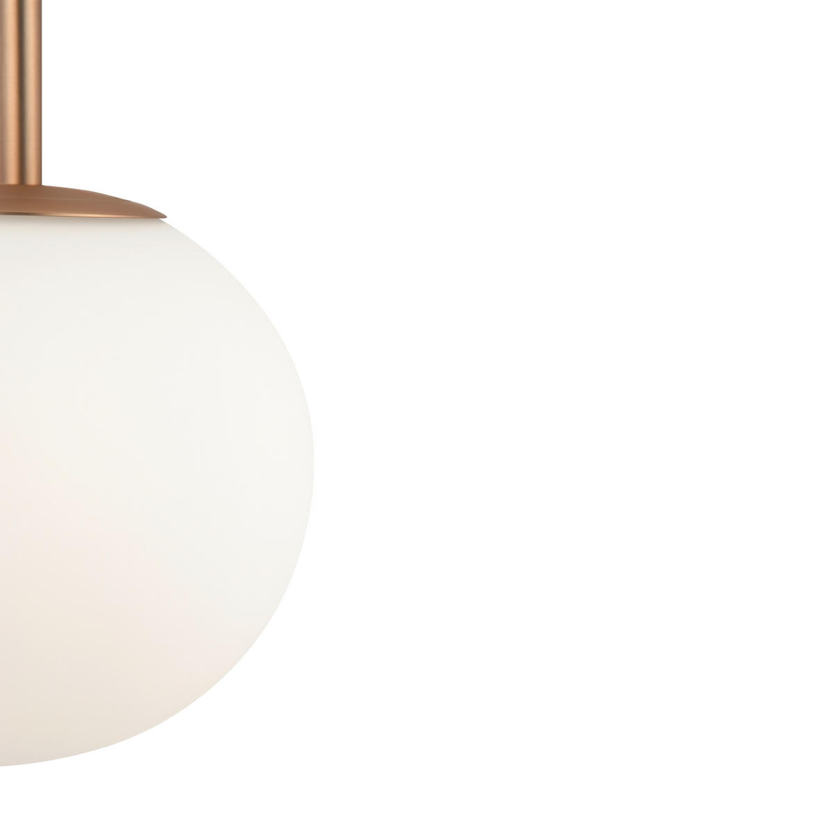 PENDELLEUCHTE 18/180 cm    - Weiss/Goldfarben, Trend, Glas/Metall (18/180cm) - MAYTONI