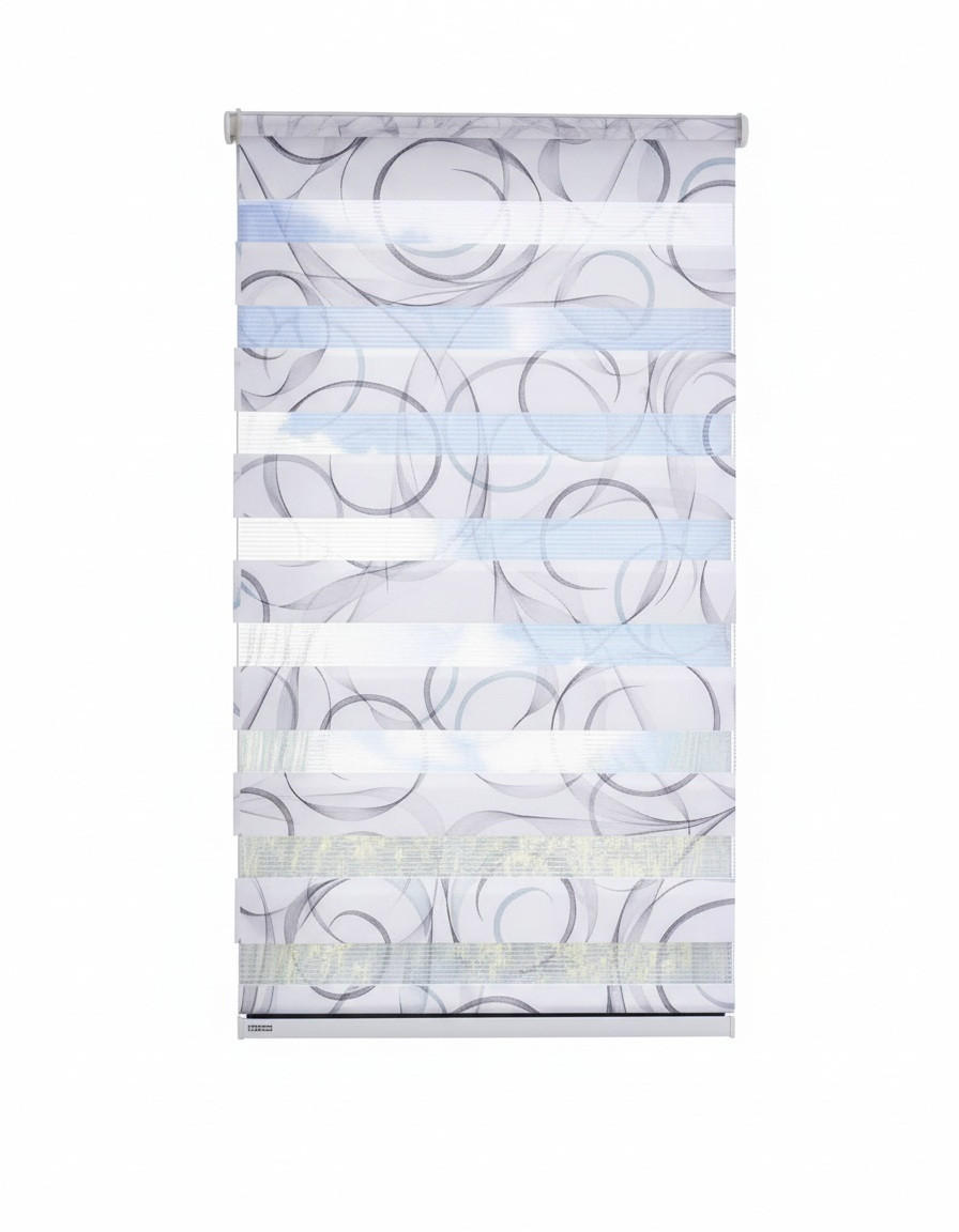 Schwöller Doppelrollo Weiß 100x150 cm