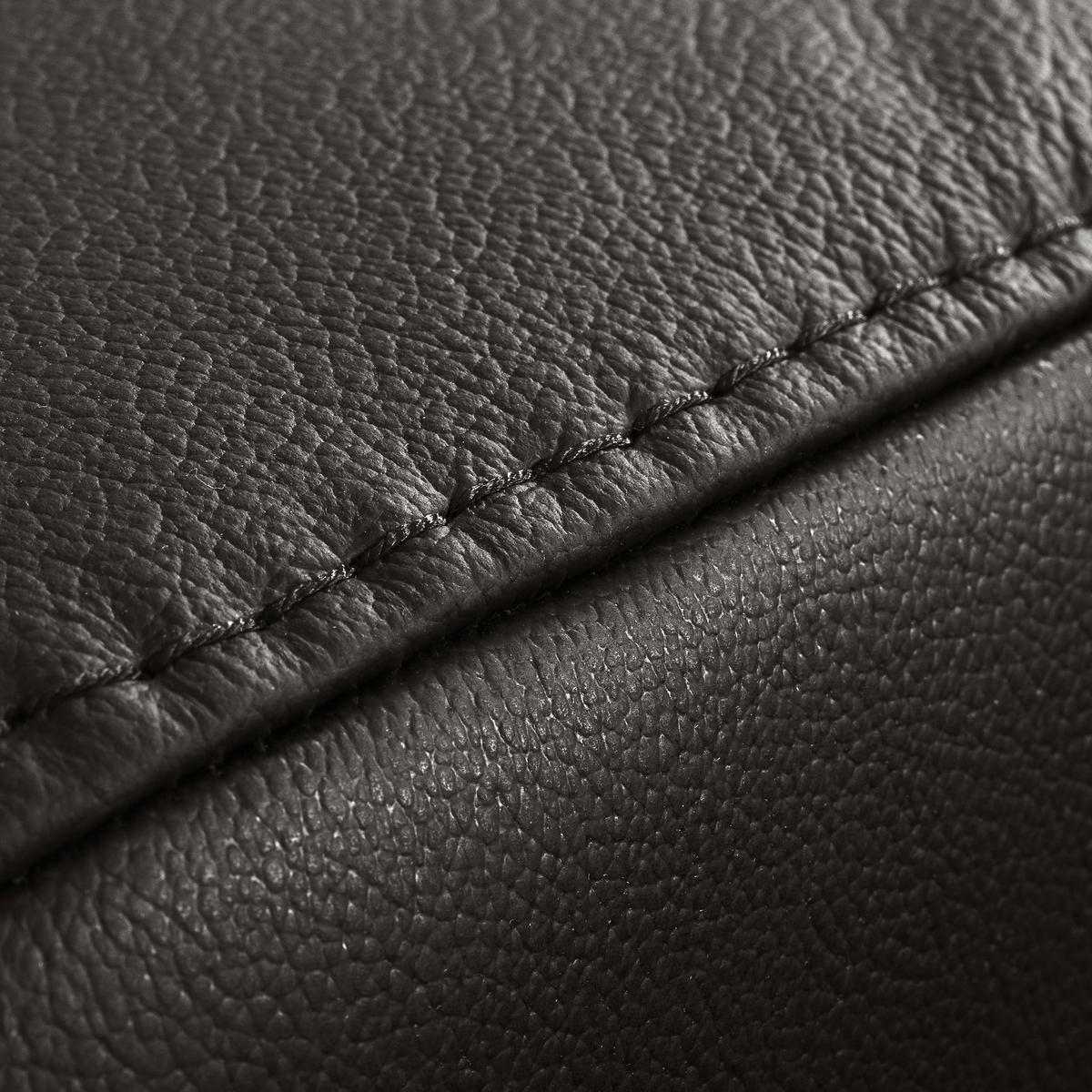 ECKSOFA  in Lederlook Echtleder Dunkelbraun  - Dunkelbraun/Schwarz, Design, Leder/Textil (173/247cm) - Livetastic