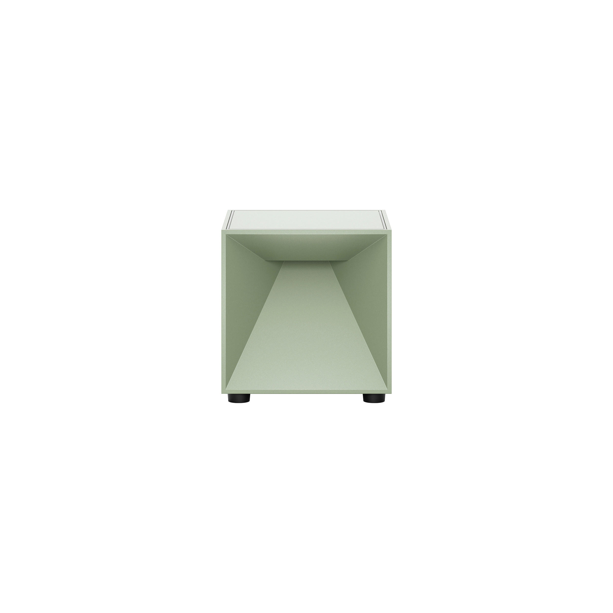 Sigor Akku-Tischleuchte Nutalis Salbeigrün 8x8x8 cm