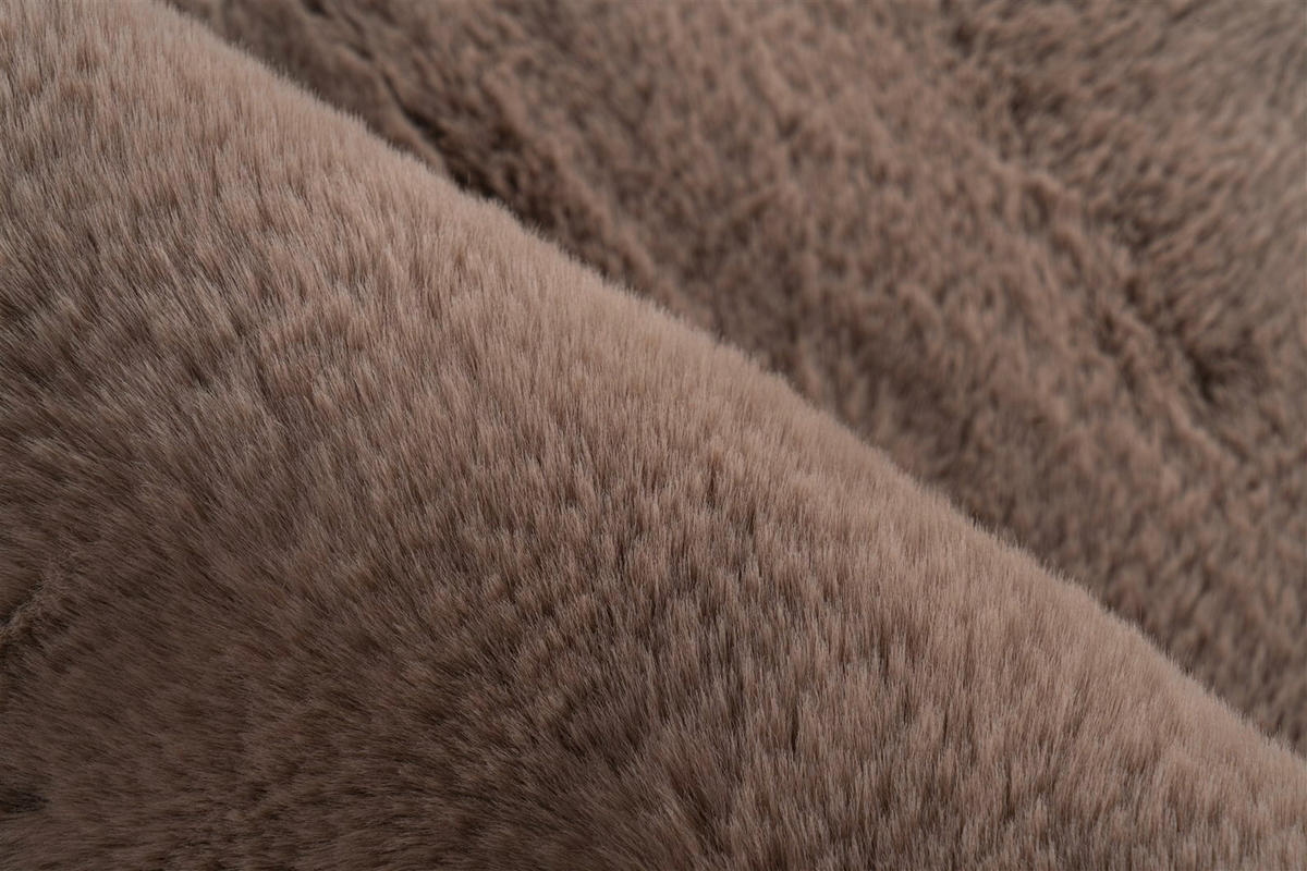 HOCHFLORTEPPICH 100 cm Rabbit 225 Dunkelbeige Beige  - Beige, KONVENTIONELL, Kunststoff (100cm)