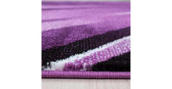 FLACHWEBETEPPICH 240/340 cm Parma Schwarz, Weiß, Violett - Violett/Schwarz, Design, Textil (240/340cm) - Novel