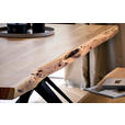 ESSTISCH in Holz, Metall 200/100/76 cm  - Schwarz/Akaziefarben, LIFESTYLE, Holz/Metall (200/100/76cm) - Landscape