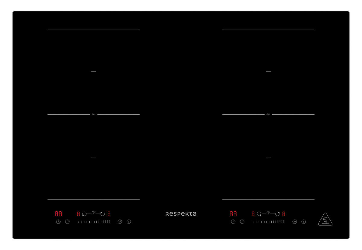 BACKOFENSET ASET6008800I  - Schwarz, Trend, Glas/Metall (59,5/59/55cm) - Respekta