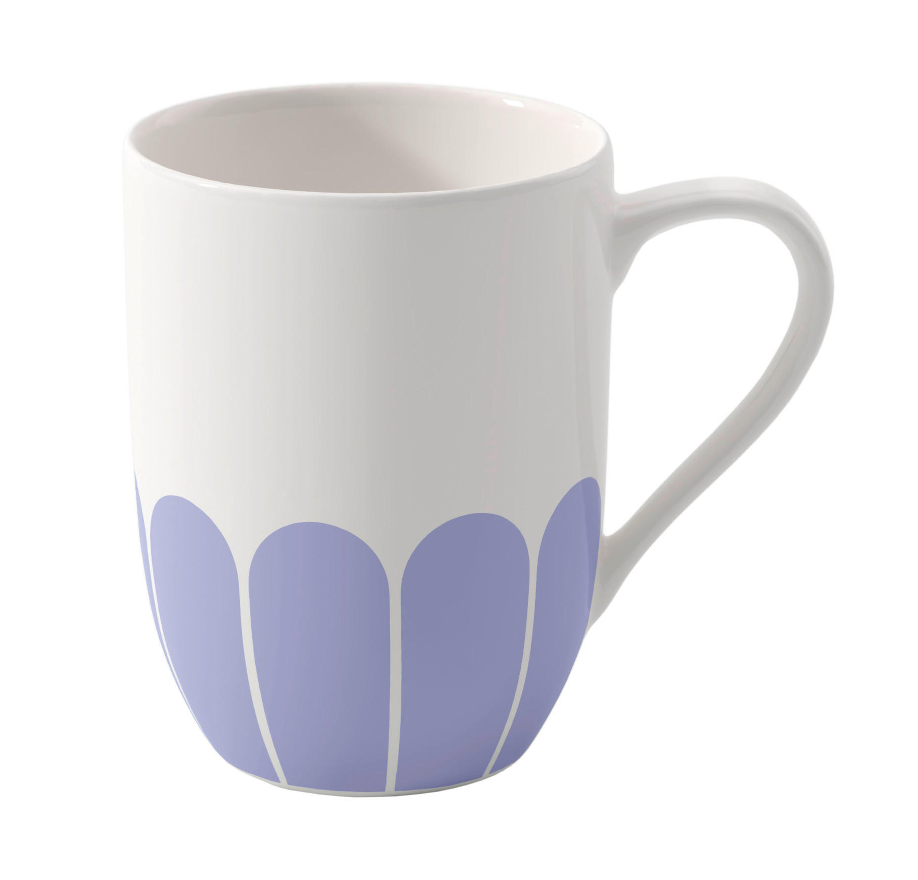 BECHER Fleur Bleu    - Weiß/Hellblau, MODERN, Keramik (11,5/8/10,5cm) - Villeroy & Boch