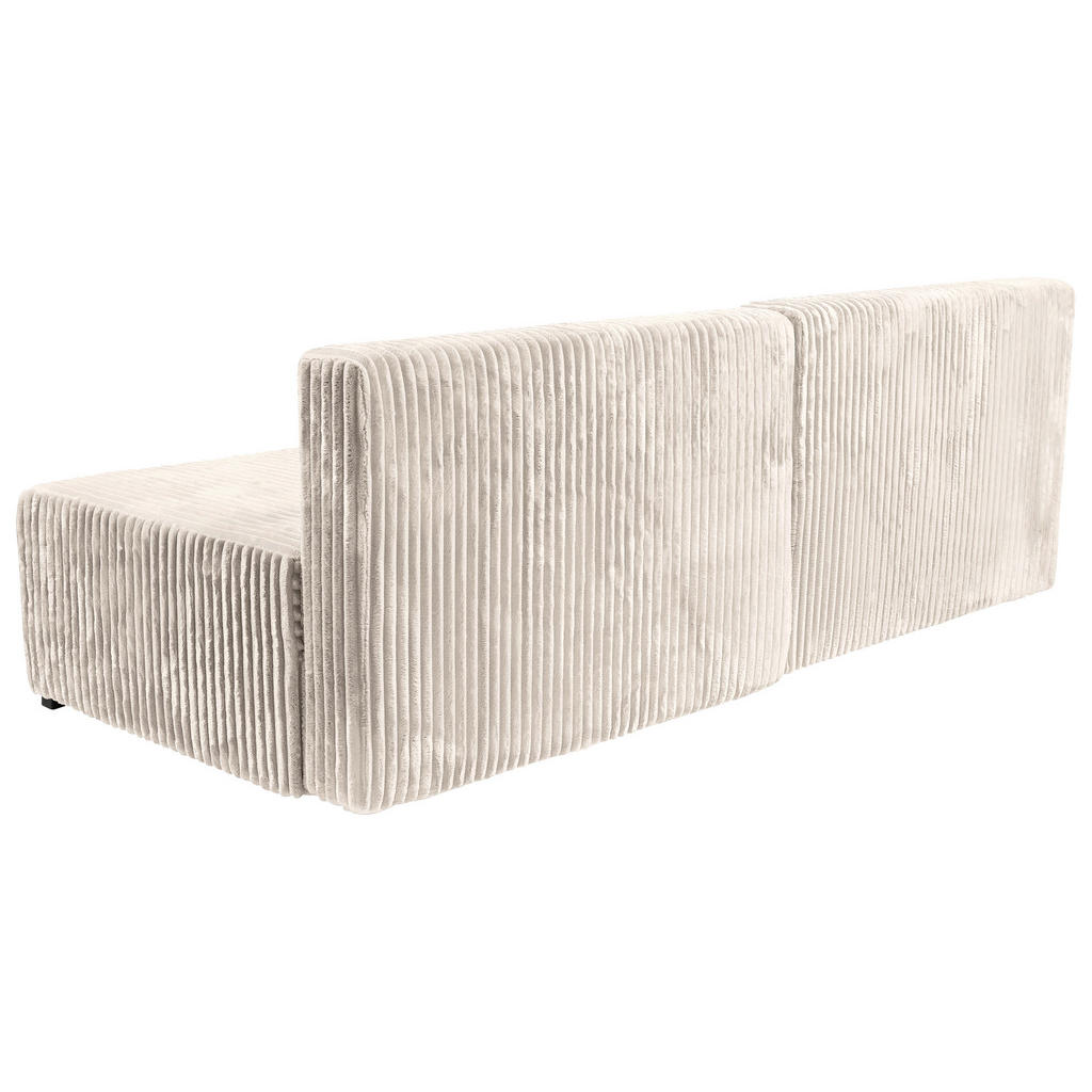 Thumbnail - Carryhome Ecksofa, Creme, Textil, Buche, Hartholz, 3-Sitzer, Füllung: Polyurethan (PUR),Polyurethan (Pur), Ottomane link...