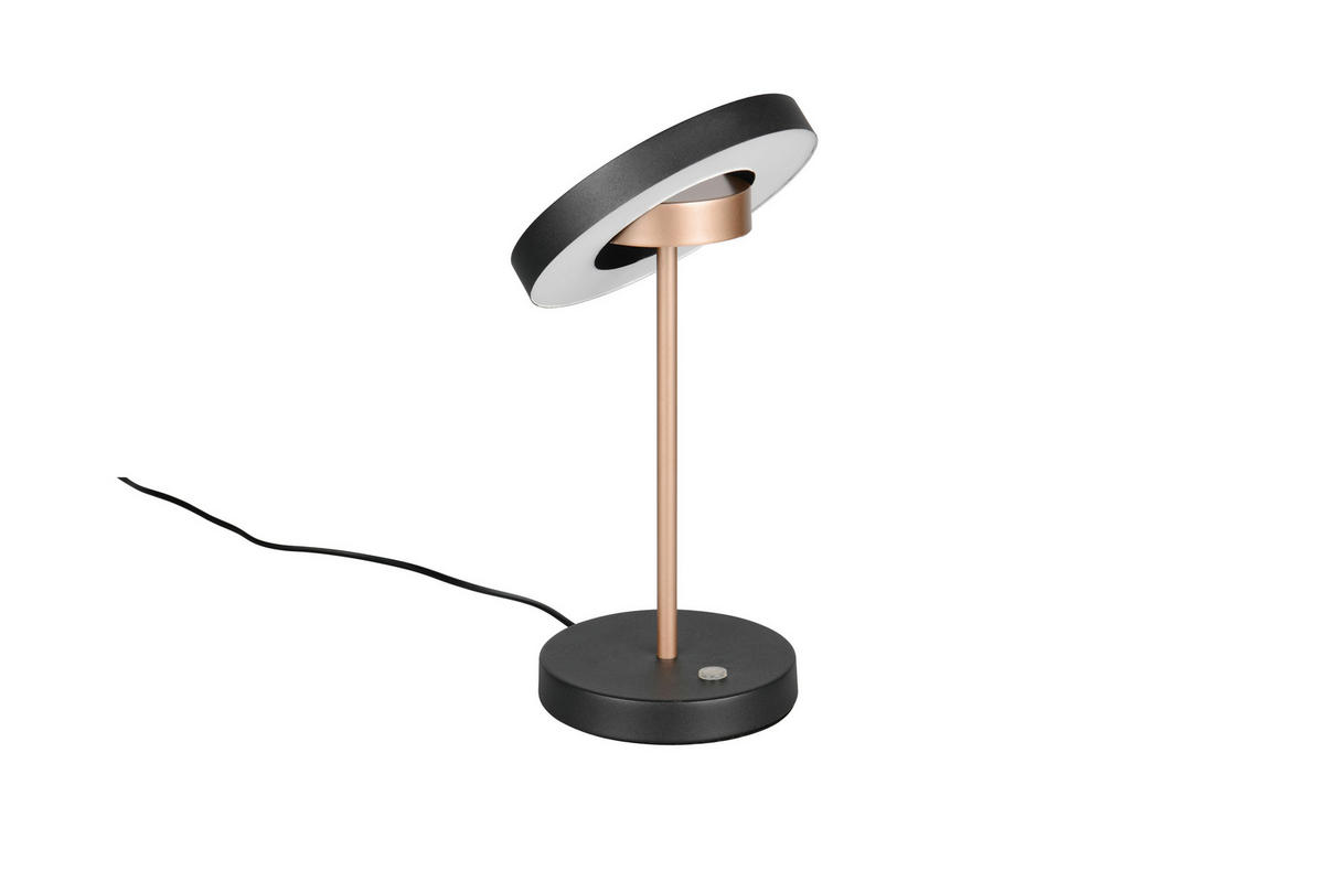 LED-TISCHLEUCHTE Guano 18/30 cm   - Schwarz/Braun, Design, Metall (18/30cm) - Trio Leuchten