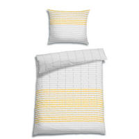 BETTWÄSCHE 2-teilig Seersucker 140/220 cm  - Gelb, Basics, Textil (140/220cm) - Florella