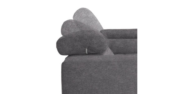 ECKSOFA  in Mikrofaser Grau  301/207 cm  - Schwarz/Grau, Design, Textil/Metall (301/207cm) - Xora