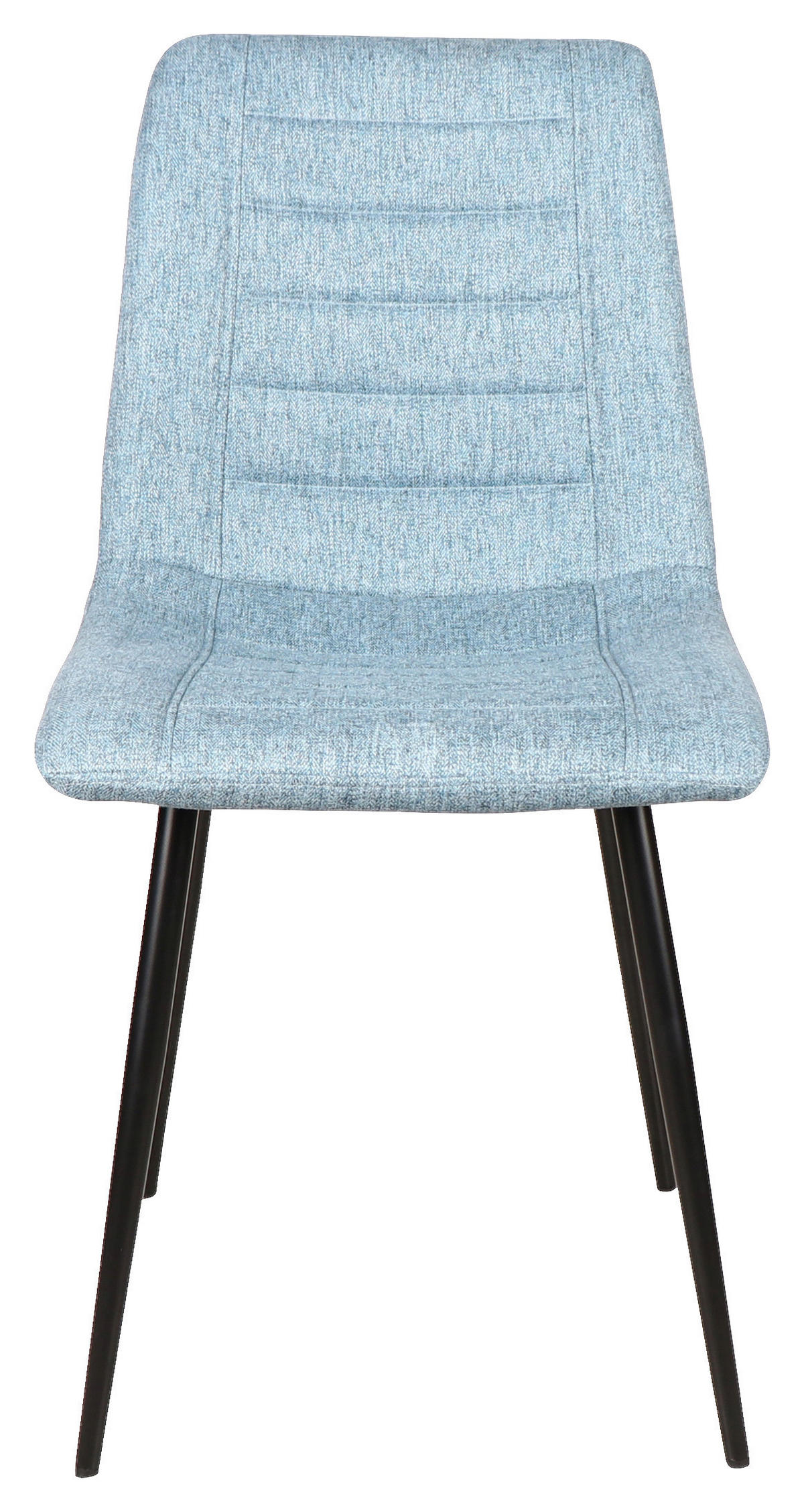 STOL, kovina, tekstil modra, črna  - modra/črna, Design, kovina/tekstil (45/86/55cm) - Xora