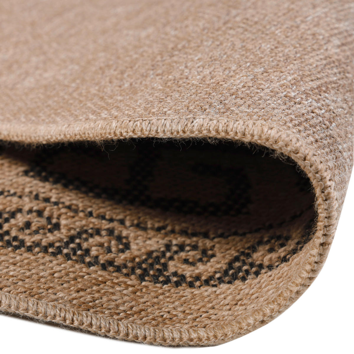 OUTDOORTEPPICH 80/80 cm Comilla Schwarz  - Schwarz, Basics, Textil (80/80cm) - Novel