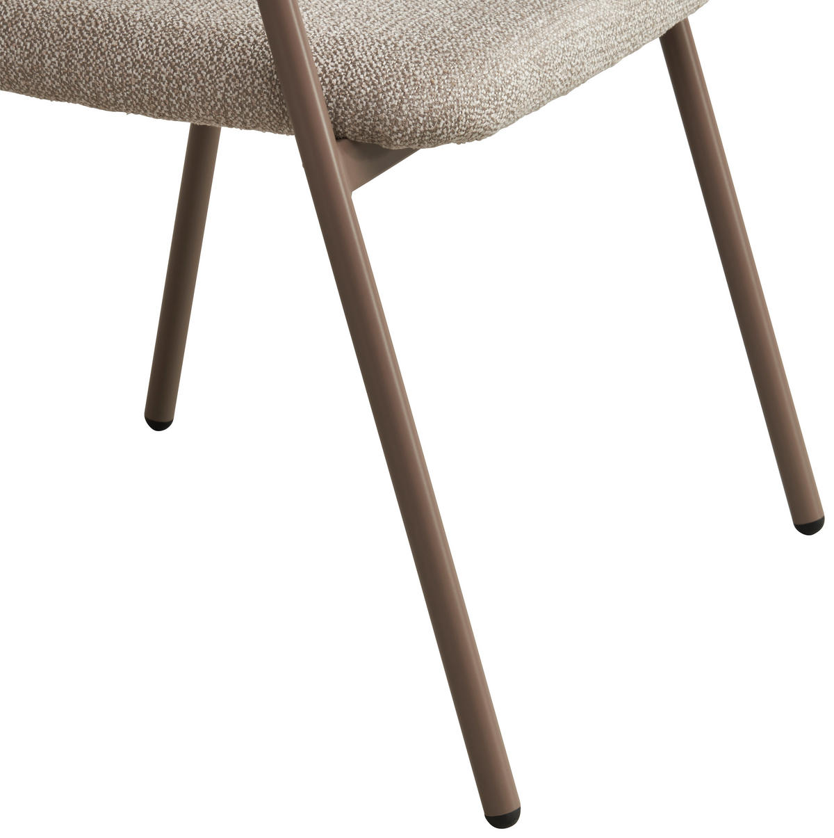 ARMLEHNSTUHL  in Eisen Webstoff  - Beige/Schwarz, MODERN, Textil/Metall (61/79/59cm) - MID.YOU