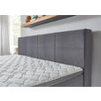 BOXSPRINGBETT 240/200 cm  in Grau  - Chromfarben/Grau, KONVENTIONELL, Holz/Holzwerkstoff (240/200cm) - Carryhome