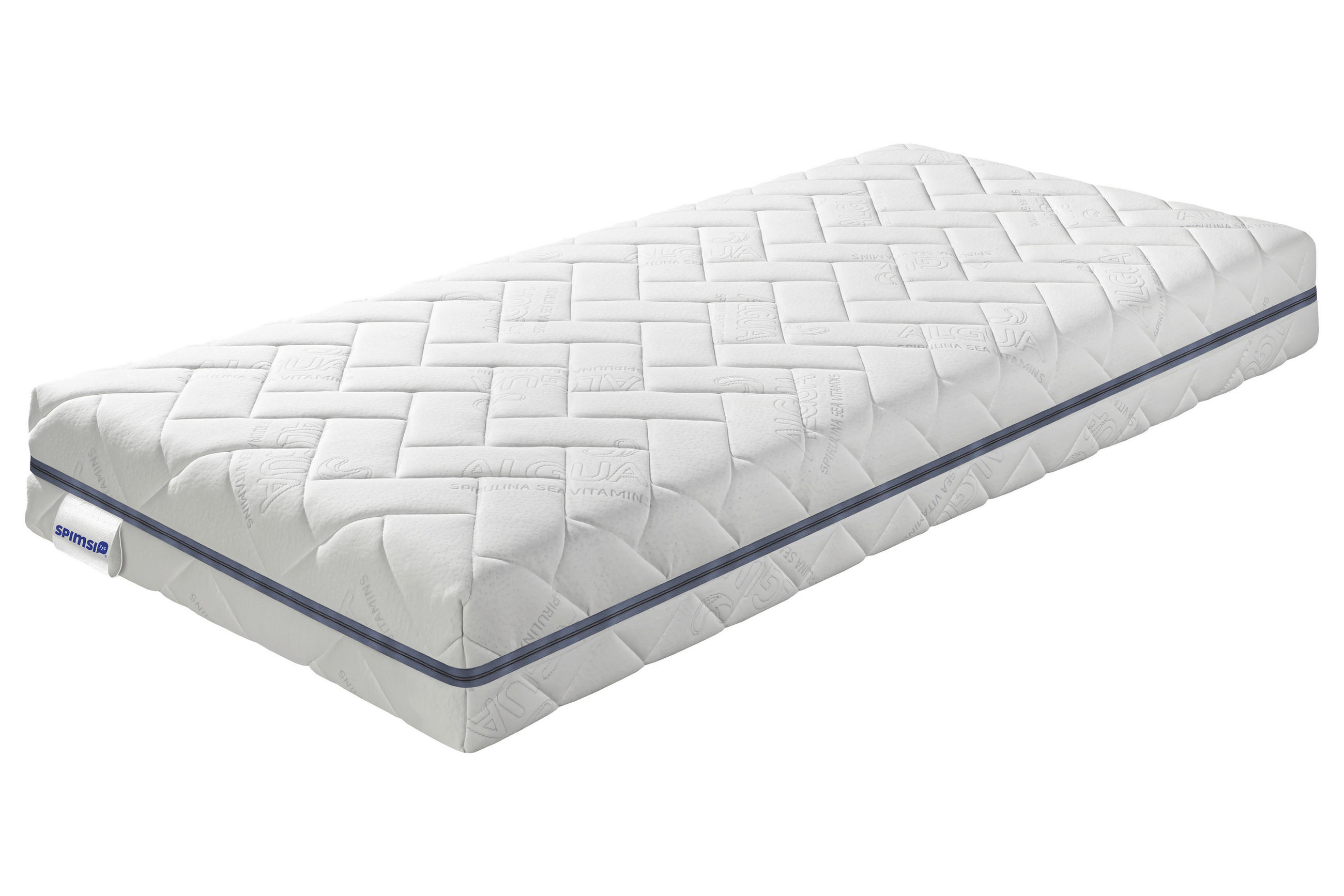 KALTSCHAUMMATRATZE 140/200 cm Höhe ca. 24 cm  - Weiß, LIFESTYLE, Textil (140/200cm) - Spimsi