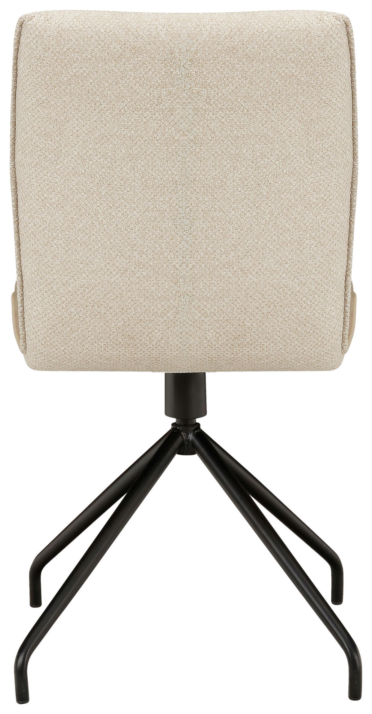 STUHL  in Stahl Webstoff, Mikrofaser  - Hellbraun/Beige, Design, Textil/Metall (49/91/60cm) - Moderano