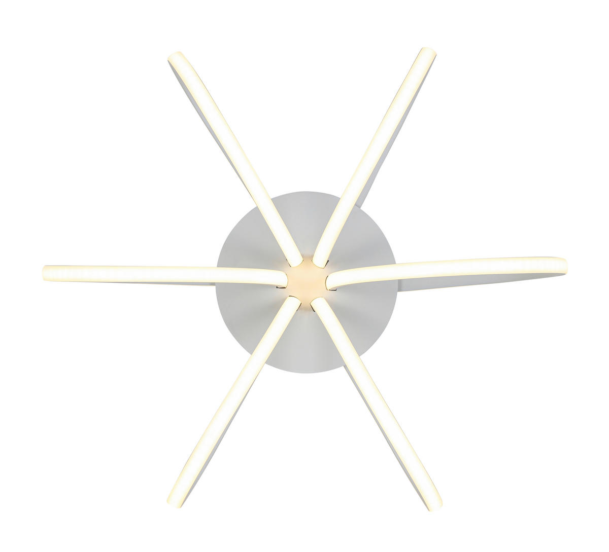 DECKENLEUCHTE     - Weiss, Trend, Kunststoff/Metall (55cm) - Collett's Monde
