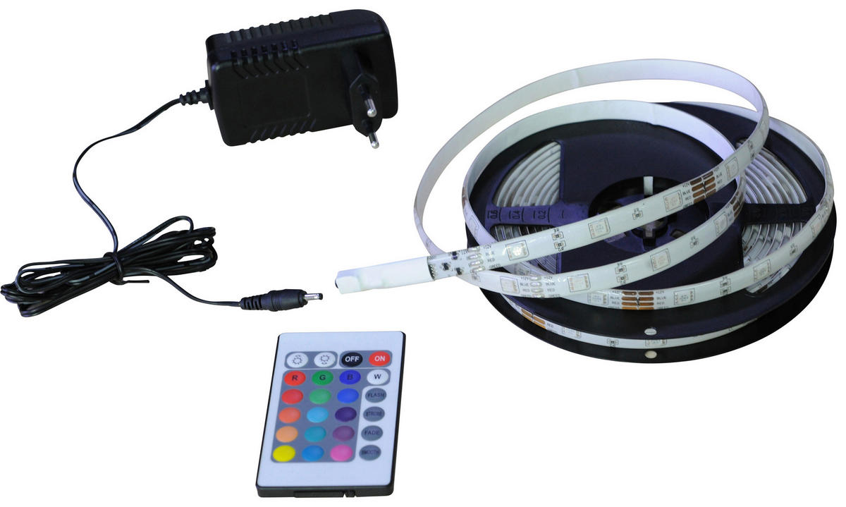 LED-STRIP 500 cm   - Weiß, Basics, Kunststoff (500cm) - Boxxx