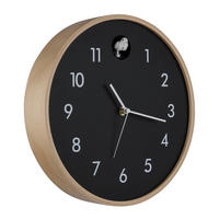 WANDUHR 31,5 cm   - Schwarz/Naturfarben, Natur, Holz/Holzwerkstoff (31,5cm) - Globo