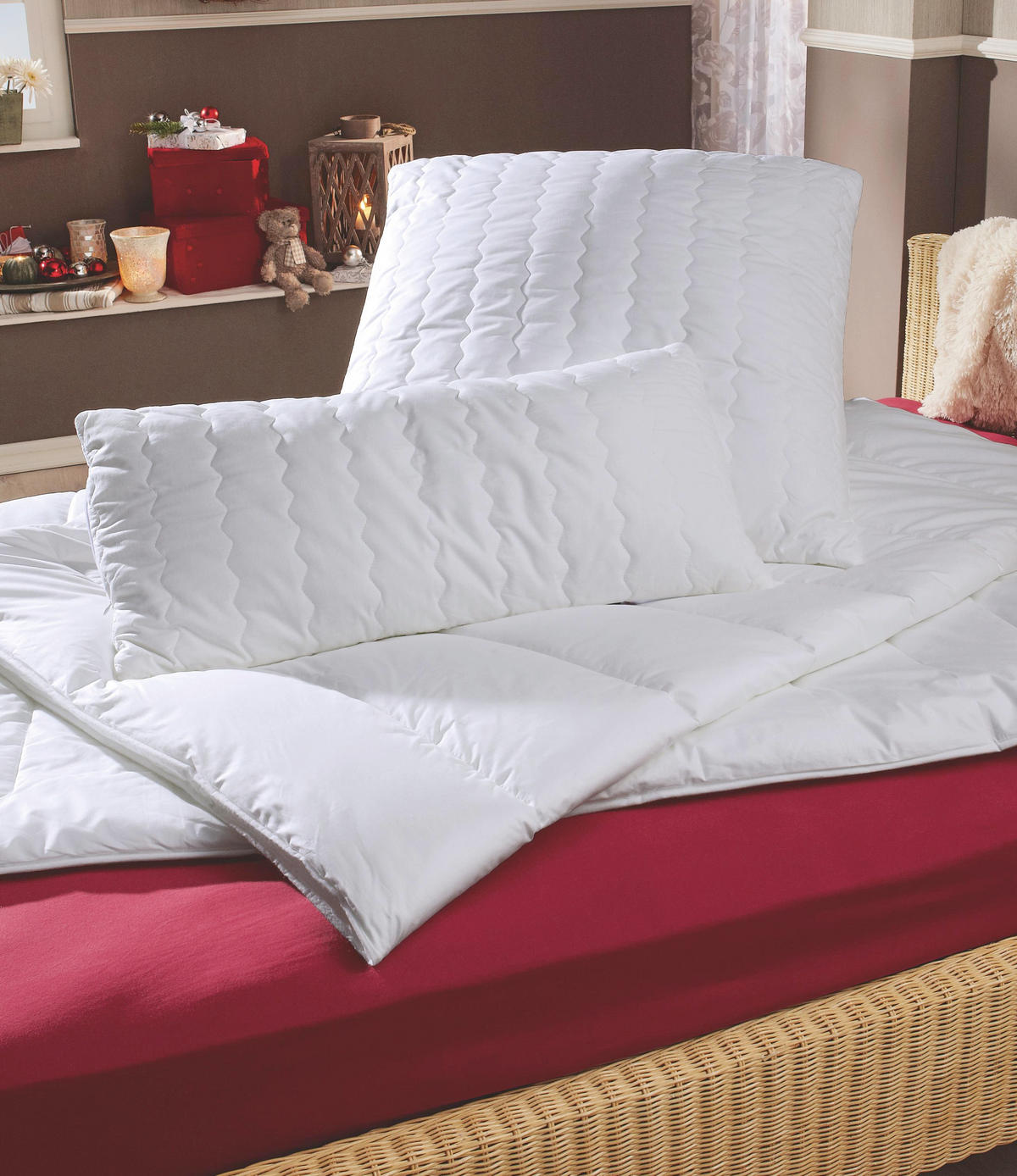 GANZJAHRESDECKE  Aqua Aktiv  135/200 cm   - Weiß, Basics, Textil (135/200cm) - Centa-Star