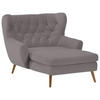 XXL-SESSEL Flachgewebe Taupe    - Taupe, Design, Holz/Textil (120/101/165cm) - Stylife