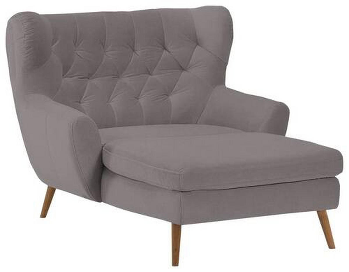 XXL-SESSEL in Flachgewebe Taupe  - Taupe, Design, Holz/Textil (120/101/165cm) - Stylife