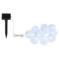 SOLARLEUCHTE Elke 7,5/24 cm   - Schwarz/Weiß, Basics, Kunststoff (7,5/24cm) - Ambia Garden