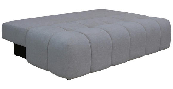BOXSPRINGSOFA in Chenille Grau  - Schwarz/Grau, MODERN, Kunststoff/Textil (210/72/105cm) - Cantus