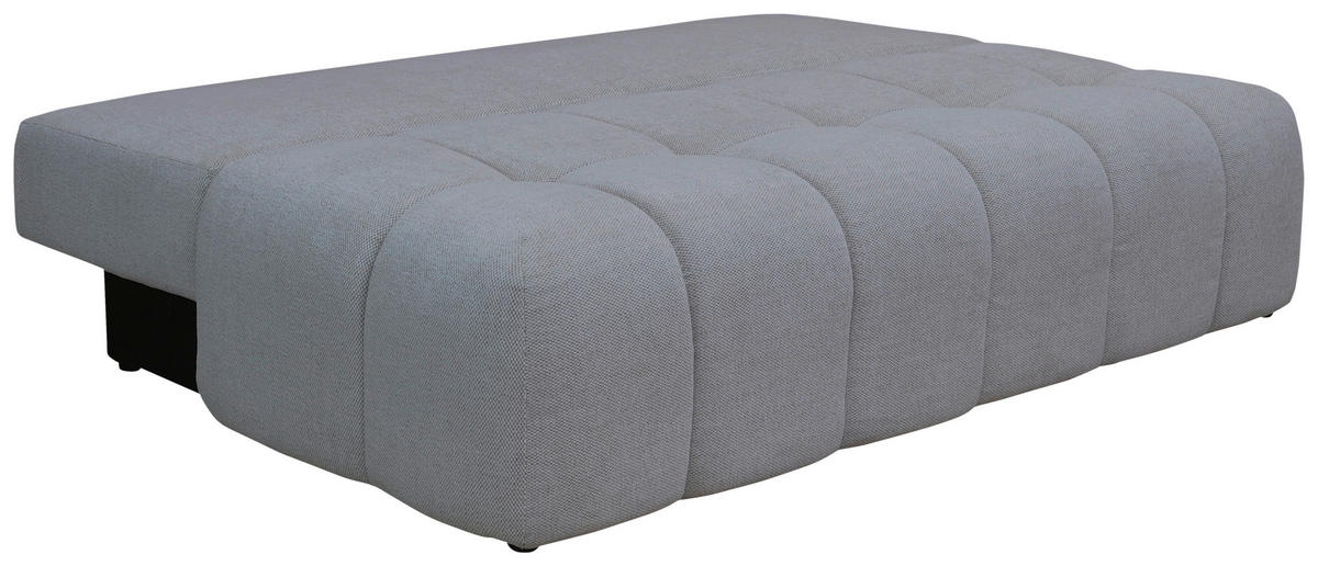 BOXSPRINGSOFA in Chenille Grau  - Schwarz/Grau, MODERN, Kunststoff/Textil (210/72/105cm) - Cantus