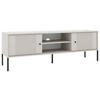 LOWBOARD Iseo  in 154,5/50,5/39 cm  - Kaschmir/Schwarz, Design, Holzwerkstoff/Metall (154,5/50,5/39cm) - Xora
