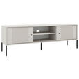 LOWBOARD Iseo  in 154,5/50,5/39 cm  - Kaschmir/Schwarz, Design, Holzwerkstoff/Metall (154,5/50,5/39cm) - Xora