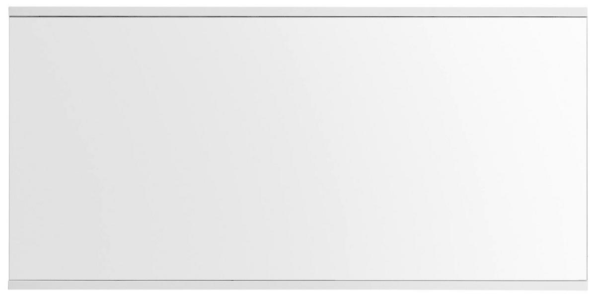 WANDSPIEGEL 132/64/3 cm  - Klar/Weiss, Design, Glas/Holzwerkstoff (132/64/3cm) - Voleo