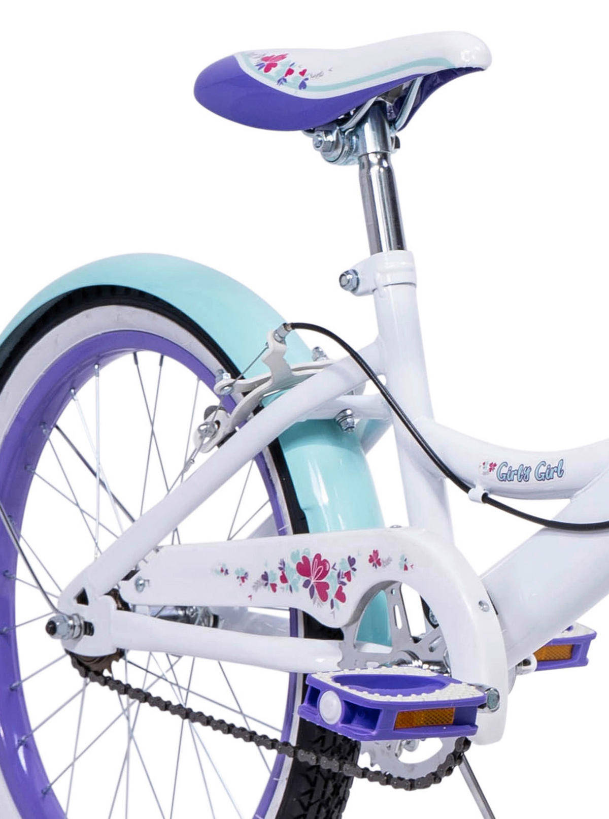 KINDERFAHRRAD 20 Zoll  - Lila, Basics, Metall (66/96.5/140.5cm)