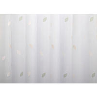 Perdea Tip Plasă  - verde deschis, Basics, textil (295cm)
