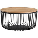 COUCHTISCH Akazie massiv 78/78/45 cm Akaziefarben  - Akaziefarben, Design, Holz/Metall (78/78/45cm) - Carryhome