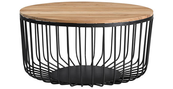 COUCHTISCH Akazie massiv 78/78/45 cm Akaziefarben  - Akaziefarben, Design, Holz/Metall (78/78/45cm) - Carryhome