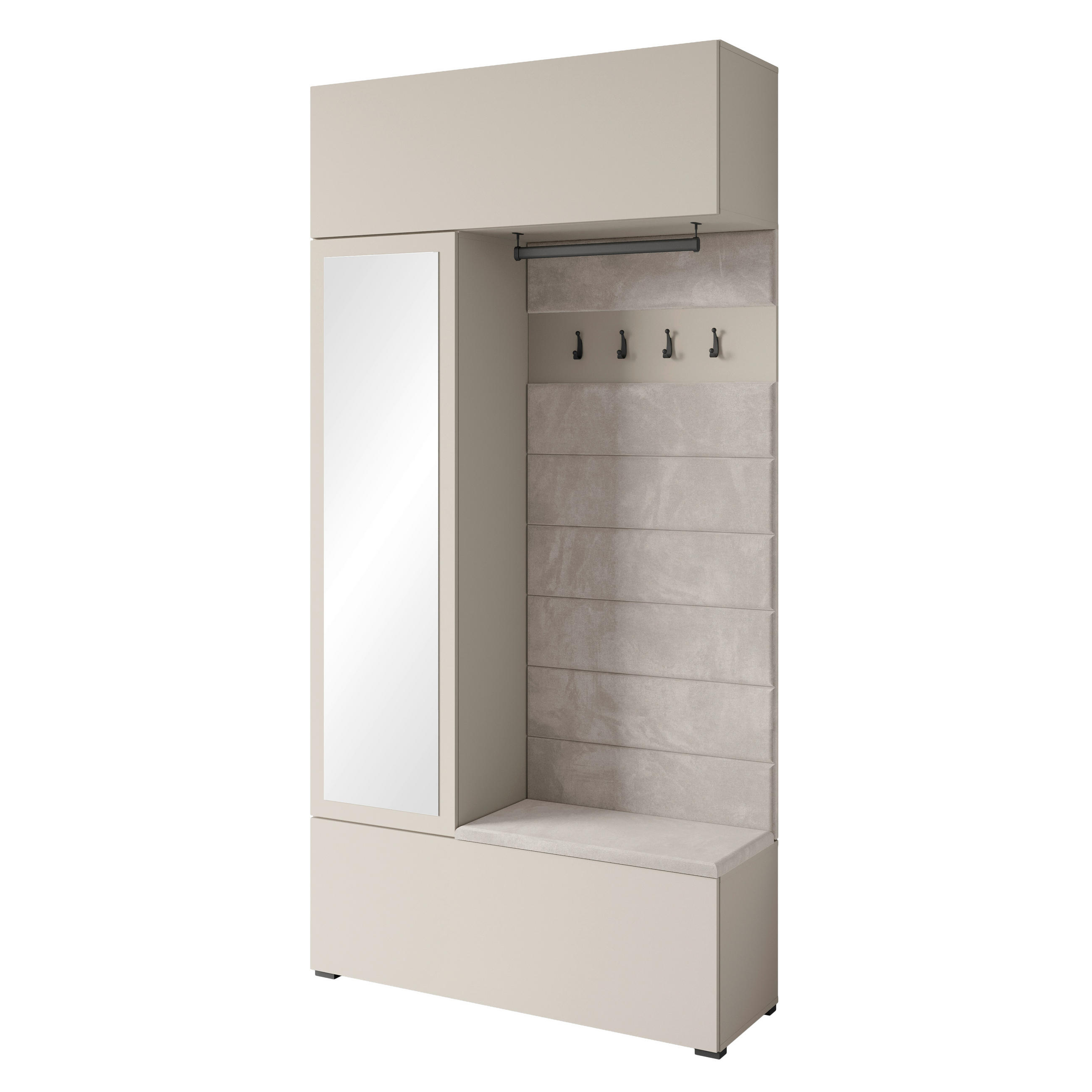 HALLMÖBEL i 115/231,9/37,5 cm kashmir, beige 231,9/115/37,5 cm