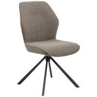 STOLICA  taupe  tekstil      - crna/taupe, Design, tekstil/metal (51/90/62cm) - MID.YOU