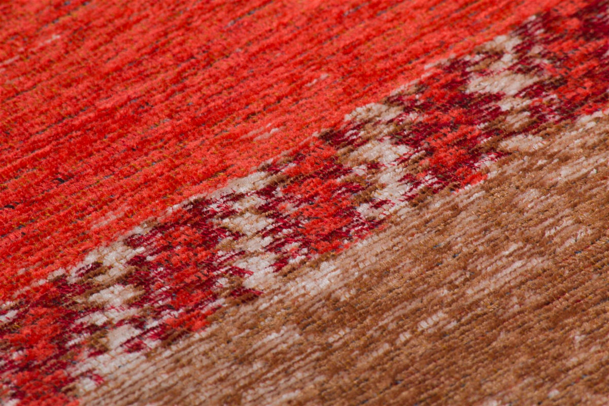 LÄUFER 75/150 cm Blaze 200 Multi / Rot Multicolor, Rot  - Rot/Multicolor, KONVENTIONELL, Textil (75/150cm)