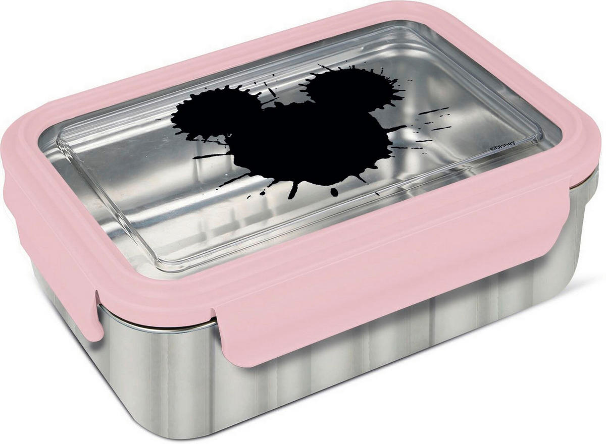 LUNCHBOX - Hellrosa/Silberfarben, Basics, Metall (19/14/6cm) - Disney