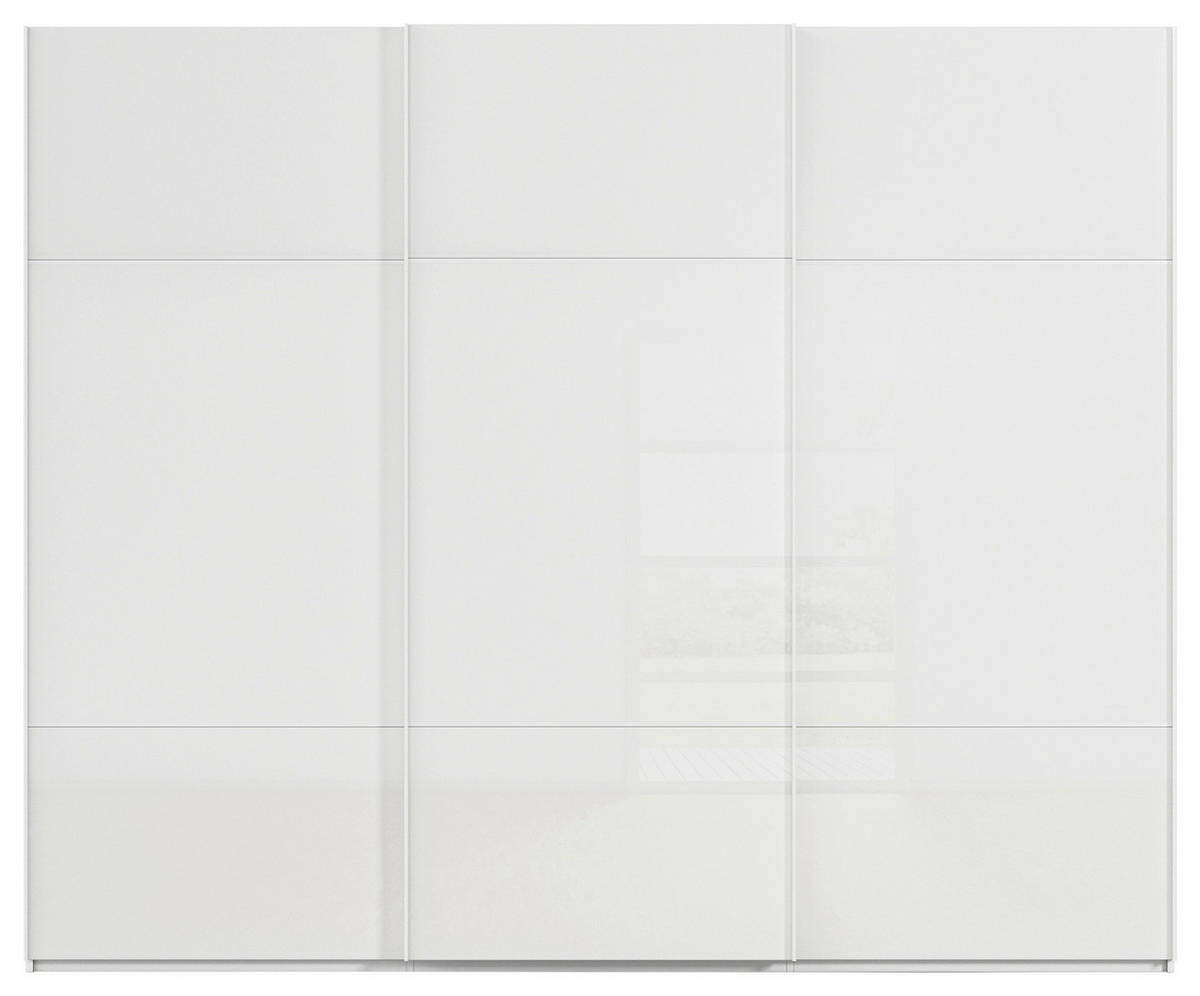 SCHWEBETÜRENSCHRANK in Weiss  - Weiss, Konventionell, Glas/Holzwerkstoff (271/223/68cm) - Novel