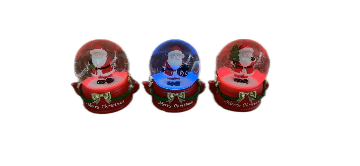 SCHNEEKUGEL - Dunkelgrün/Rot, LIFESTYLE, Glas/Kunststoff (8,3/8,2/7cm) - X-Mas