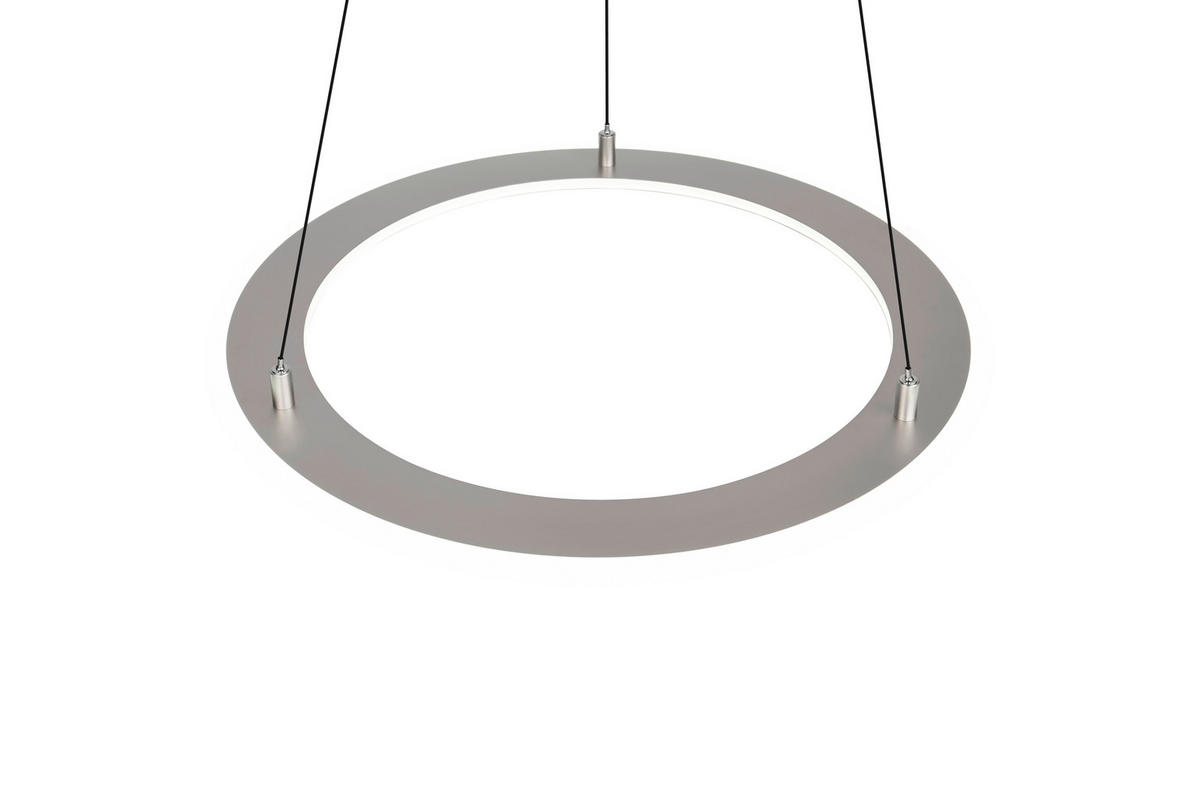 LED-HÄNGELEUCHTE  72,5/180 cm    - Nickelfarben, Design, Metall (72,5/180cm) - Trio Leuchten