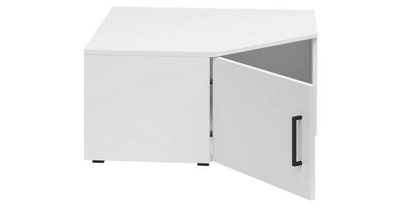 AUFSATZSCHRANK 71,5/35/71,5 cm - Schwarz/Weiß, MODERN, Holzwerkstoff/Kunststoff (71,5/35/71,5cm) - Carryhome