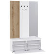 GARDEROBE  in 120/200/36,6 cm  - Eichefarben/Weiß, KONVENTIONELL, Holzwerkstoff (120/200/36,6cm) - Carryhome