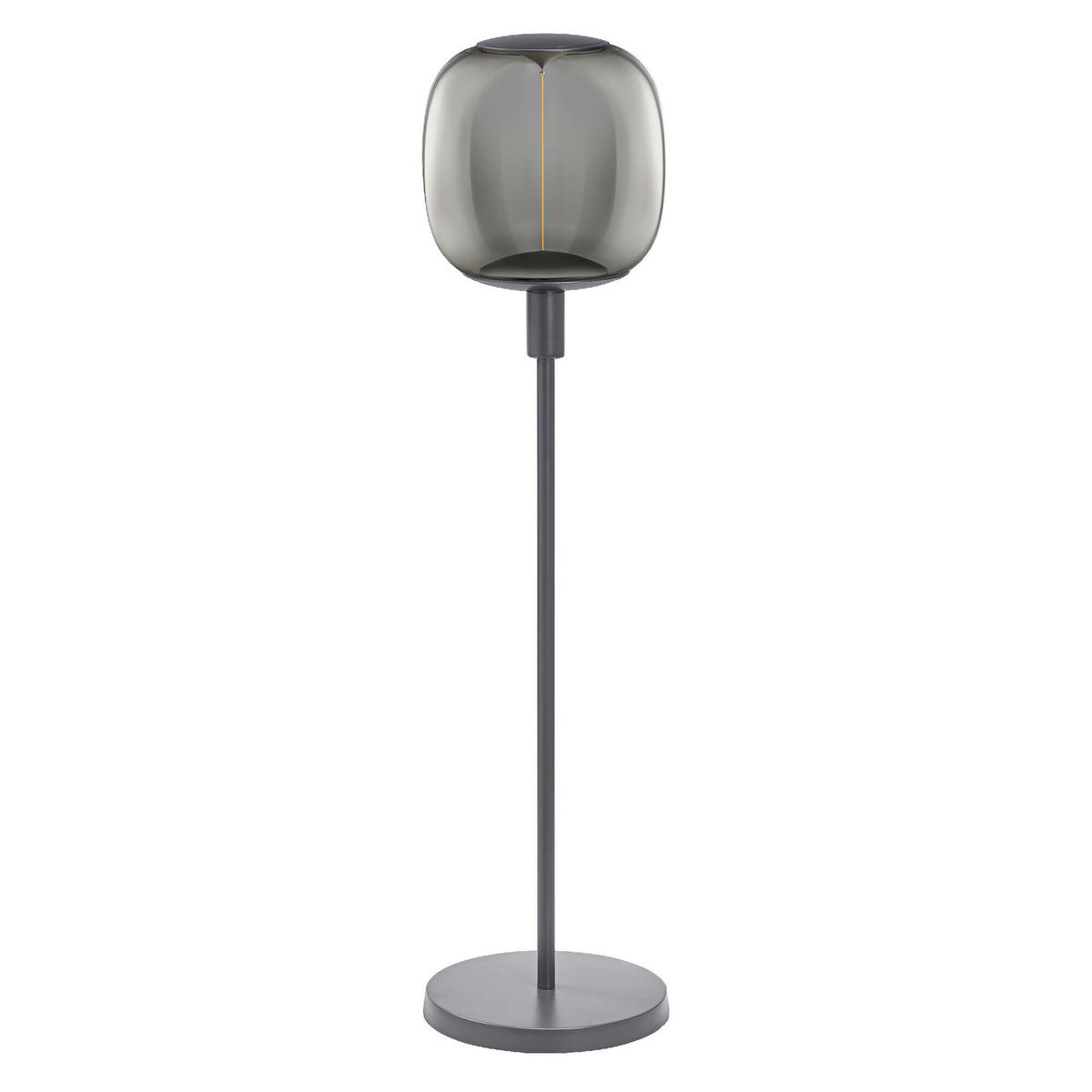 TISCHLEUCHTE 26/78 cm   - Dunkelgrau, Basics, Metall (26/78cm) - Osram