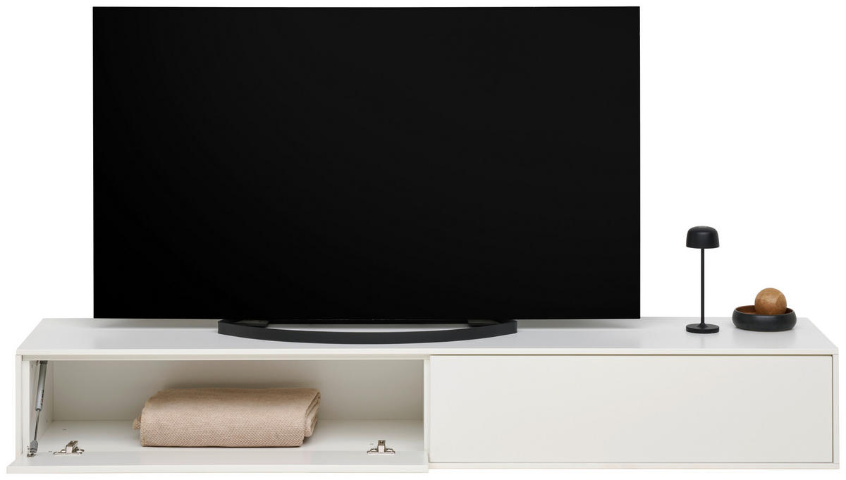 TV-ELEMENT 179,1/26/40 cm Weiß  179,1/26/40 cm  - Weiß, Design, Holzwerkstoff (179,1/26/40cm) - home24