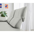 RÉCAMIERE in Echtleder Hellgrau  - Chromfarben/Hellgrau, Design, Leder/Metall (209/85-109/95-16cm) - Dieter Knoll