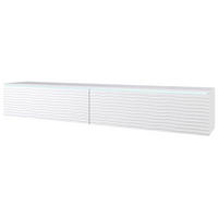 NIZKA OMARICA bela  - siva/bela, Trendi, umetna masa/leseni material (180/30/33cm) - P & B